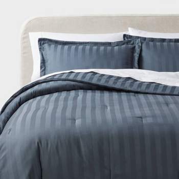 3pc Luxe Striped Damask Comforter and Sham Set - Threshold™