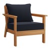 WestinTrends Avalon Outdoor Modern HDPE Patio Club Chairs with Deep Seat Cushions (Set of 2) - 4 of 4
