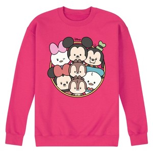Men's - Disney - Mickey Friends Group Graphic Fleece Sweatshirt - 1 of 3