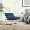 Tangkula Set of 2 Sling Accent Chair Indoor Outdoor Leisure Chair w/ Cushions - 3 of 4