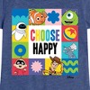 Girls' - Disney - Choose Happy Grid Fitted Short Sleeve Graphic T-Shirt - 2 of 4
