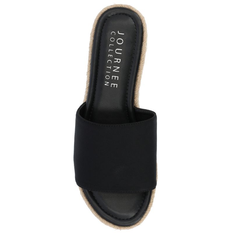Journee Collection Womens Medium and Wide Width Rosey Tru Comfort Foam Wedge Heel Espadrille Sandals, 5 of 11