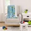 NoJo Disney Toy Story Aqua, Lime and Orange Buzz Lightyear Super Soft Cuddly Plush Baby Blanket - 4 of 4