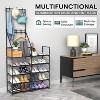 5-Tier Shoe Rack Shoe Storage Organizer, Freestanding Coat and Shoe Rack, 25-30 Pairs Shoe Shelf for Entryway Closet - 4 of 4