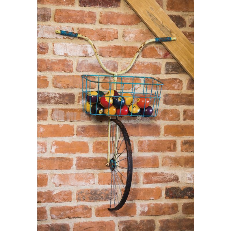 Evergreen Beautiful Springtime Bicycle Wall Decor with Front Basket Planter - 22x8x31 in, 3 of 6