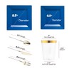 Smarty Had A Party Midnight Blue Square Plastic Tableware Set - 120 Sets - 2 of 4