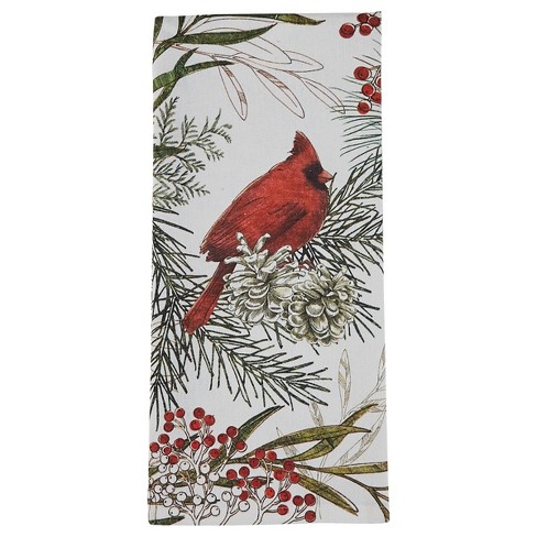 Park Designs All Creatures Christmas Embroidered Dishtowel