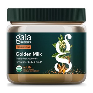 Gaia Herbs Golden Milk Supplement Powder - 4.3 Oz - 1 of 4