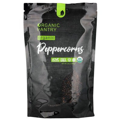 The Spice Lab, Organic Pantry, Organic Peppercorns, Whole, 16 oz