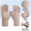 Unique Bargains Touchscreen Winter Anti-Slip Common Size Warm Hiking Gloves 8.7" x 3.5" 1 Pair - 3 of 4