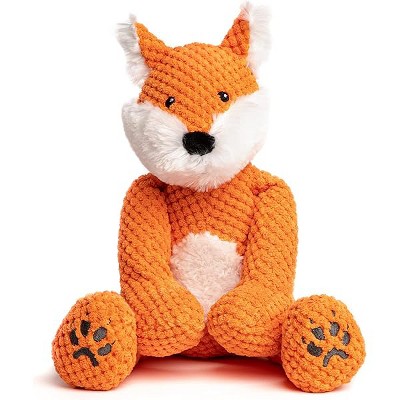 fabdog Floppies Plush Dog Toy - Cute & Durable Squeaky Dog Toys - Best Squeak Toy for Puppies and All Breeds | Ideal Pet Gift| Large Fox