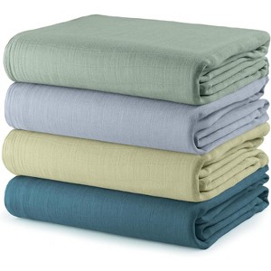 Muslin Swaddle Blankets Neutral Receiving Blanket for Boys and Girls by Comfy Cubs - 1 of 4