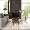 Nuloom Deco Striped Tile Wool Area Rug, 10' x 14', Beige - 2 of 4