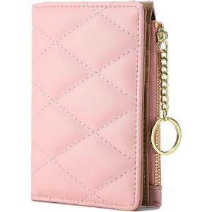 Hachikiko Quilted PU Leather Wallet Clutch Purse, Compact Card Holder with Coin Pocket for Daily Use - 1 of 4