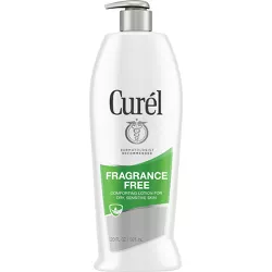Curel Fragrance Free Body Lotion, Hand Moisturizer For Sensitive Skin, Advanced Ceramide Complex - 20 fl oz