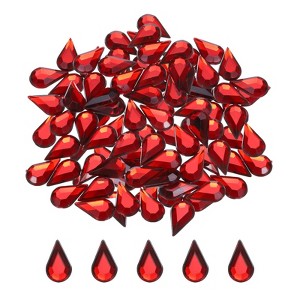 Unique Bargains Acrylic Flat Back Diamond Gems Bead for Face Painting Crafts 100 Pcs - 1 of 4