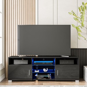 Hommpa 57" LED TV Stand for TVs Up to 65" with Storage Media Console Entertainment Center - 1 of 4