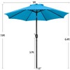 Yaheetech 9FT Outdoor Patio Umbrella with Crank and Push Button to Tilt - 3 of 4