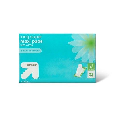 Long Super Absorbency Maxi Pads - 32ct - up & up™