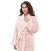 Arus Women's Turkish Terry Cotton Robe, Shawl Collar Bathrobe - 4 of 4