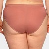 Curvy Couture Women's Plus Size Silky Smooth High Cut Brief Panty - 4 of 4