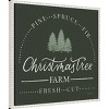 Amanti Art 22"x22" Vintage Christmas Sign I by Becky Thorns Framed Canvas Wall Art Print - 2 of 4