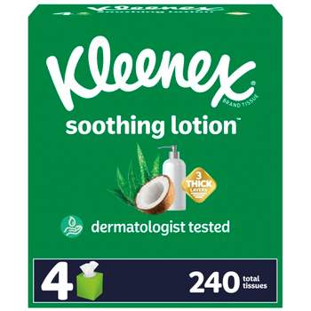 Kleenex Soothing Lotion 3-Ply Facial Tissue - 4pk/60ct