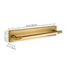 Rennnsan Velquinn 23"W Hardwired Linear Modern LED Dimmable Wall Sconce in Gold - 3 of 4