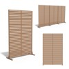 SEVOBAL Patio Decorative Screens 6 Piece Patio Privacy Paged Patio Decorative Screens Patio Screen Decorative for Yard, Brown, 45.47"*15.75"*72.05" - 2 of 4