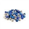 Northlight 100ct Shatterproof 3-Finish Christmas Ball Ornament Set 2.5" - Silver/Blue - 2 of 4