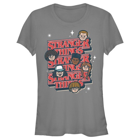 Girl's Stranger Things Character Squares T-shirt : Target