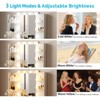 White Particle Board Veneered with Textured Melamine, 2-drawer 4-tier Shelf, comes with 10 Three-color Dimmable Bulbs, Dressing Table Set - 2 of 4