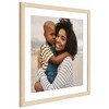 Americanflat 24x24 Picture Frame with Polished Plexiglass - Use as 20x20 Frame with Mat or 24x24 Frame Without Mat - Hudson Collection - Natural Oak - 4 of 4