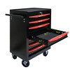 Maggift 7-Drawer RollingTool Boxes with Keyed Locking System, Ball Bearing Drawer Slides, Steel Tool Storage Box for Office, Red, 20.9"*13"*30.5" - 3 of 4