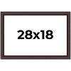 PosterPalooza | Linear Brown Picture Frame - UV Acrylic, Backing Board, Hanging Hardware Included - 2 of 4