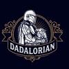 Men's Star Wars: The Mandalorian Grogu and Din Djarin Dadalorian Banner Sketch T-Shirt - 2 of 4