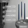 12 inch Taper Candles Set of 12 - Dripless and Smokeless Candle Unscented - Slow Burning Candle Sticks Are Perfect As Thanksgiving Taper Candles - 4 of 4