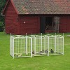 Akoasm 32 inch 8 Panels Heavy Duty Dog Fence Puppy Pen for Large Medium Small Dogs-White - 2 of 4