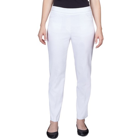 Alfred Dunner , Women's Classic Allure Slim Fit Short Length Pant With Elastic Comfort Waistband - image 1 of 4