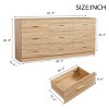 63" Modern 9 Drawer Dresser with Gold Handles, Large Storage Chest for Bedroom or Living Room-3irtyhousy - 4 of 4