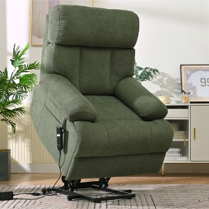 Power Lift Recliner Chair, Electric Fabric Recliner Sofa for Seniors with Remote Control, Side Pocket and Spacious Seat - 1 of 4