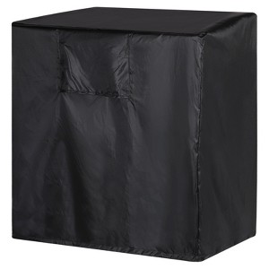 TopHomer Universele Konijnenhok Cover 48 Inch - Waterdicht, Winddicht En Thermisch - Zwart