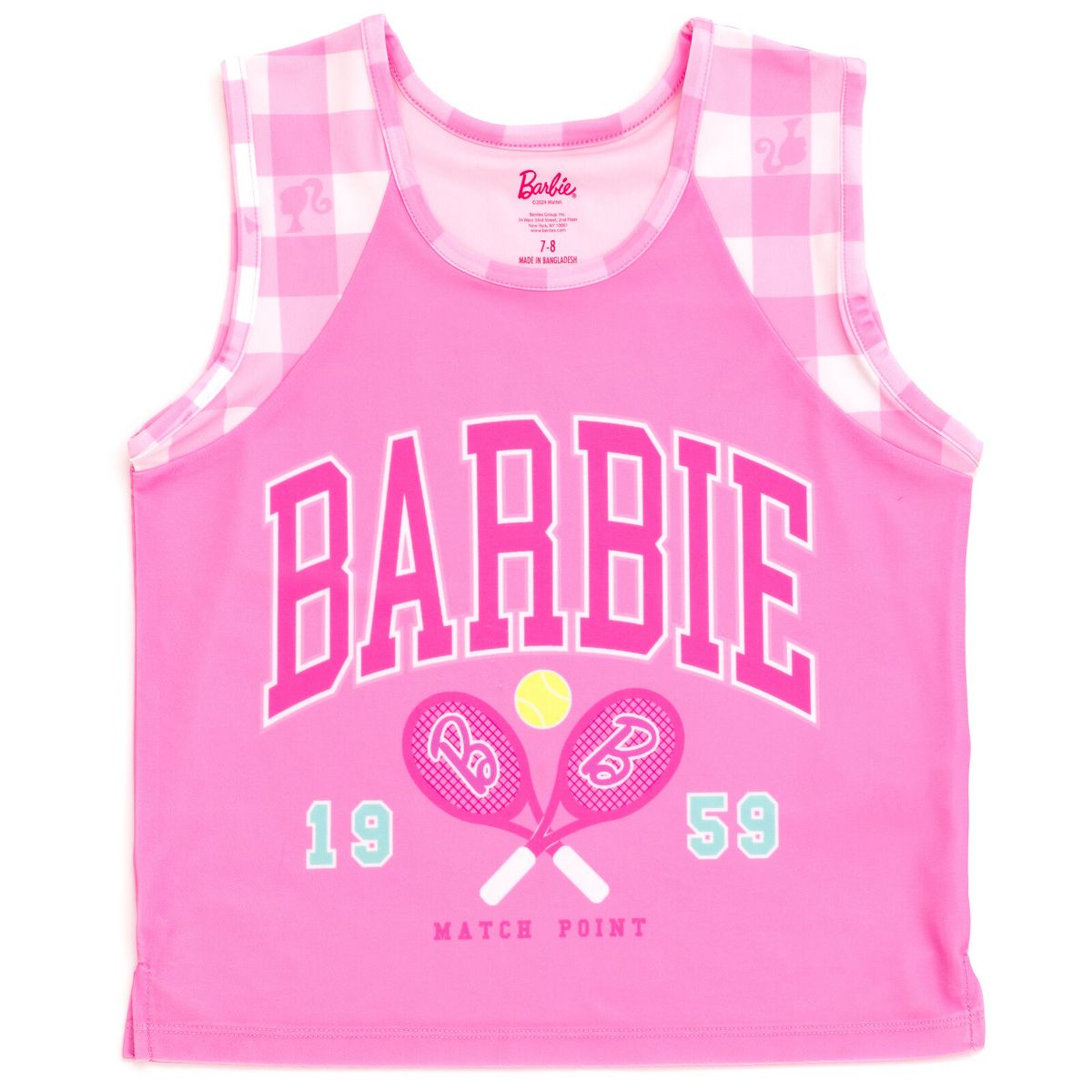 Barbie Girls Tank Top and Pleated Skort Outfit Set Little Kid to Big Kid - thumbnail 8