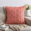 REGALWOVEN Flower Pattern Plush Jacquard Modern Throw Pillow Covers for Home Decoration 18 x 18 Inch 2 Pcs - 2 of 4