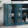 NicBex Buffet Cabinet with Storage 51.97" Modern Sideboard Cabinet Console TV Cabinet with Glass Doors and Adjustable Shelves for Living Room - 2 of 4