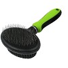 Pet Life Flex Series 2-in-1 Dual-Sided Slicker and Bristle Grooming Pet Brush, Green - 4 of 4