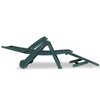 vidaXL Sunlounger Green Plastic One Size Foldable Sun Lounger - 3 of 4