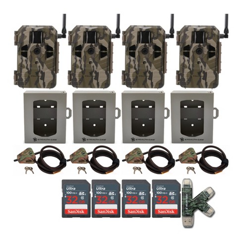 Stealth Cam Connect Cellular Trail Camera (at&t, 4pack) Super Security Bundle Target