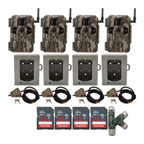 Stealth Cam Connect Cellular Trail Camera (at&t, 4-pack) Super Security ...