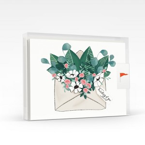 Envelope Flowers Thinking of You Greeting Card Pack Set (8 ct.) by Ramus & Co - 1 of 4